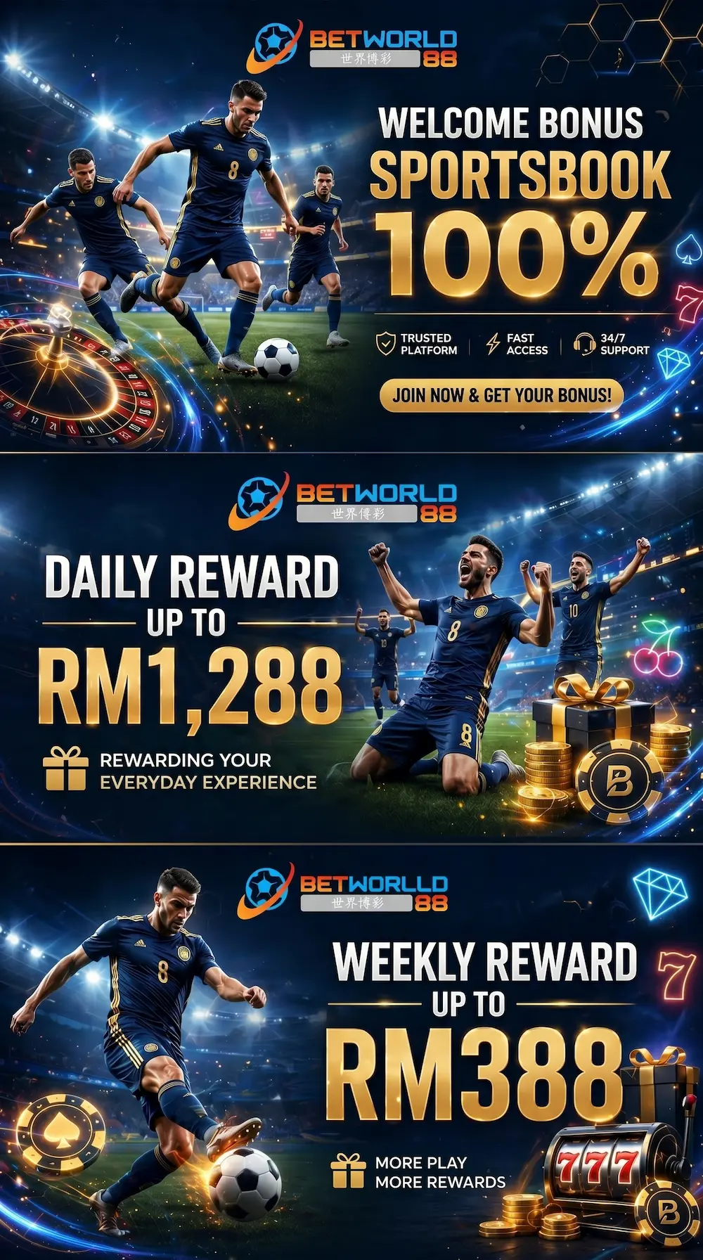 BETWORLD88 Malaysia sportsbook casino slot platform
